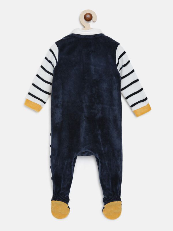Velour Babysuit-Front Opening image number null